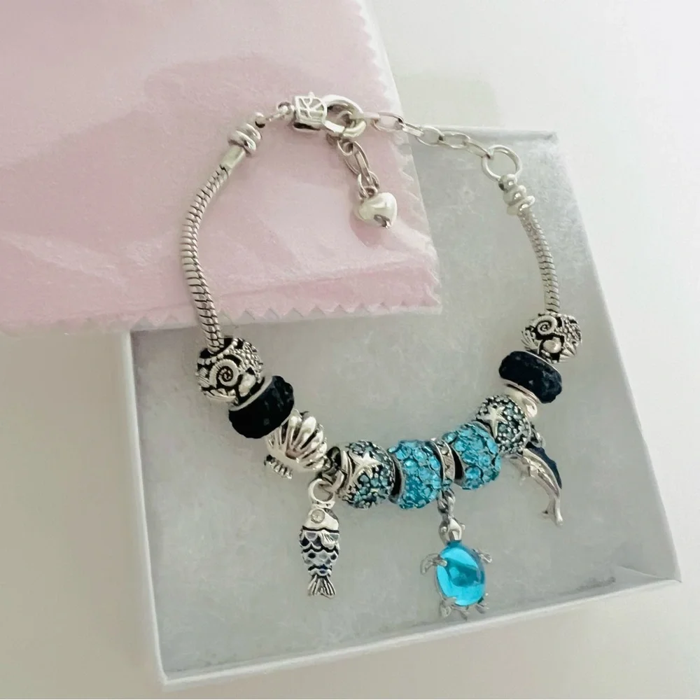 Ocean Sea Life European Charm Bracelet